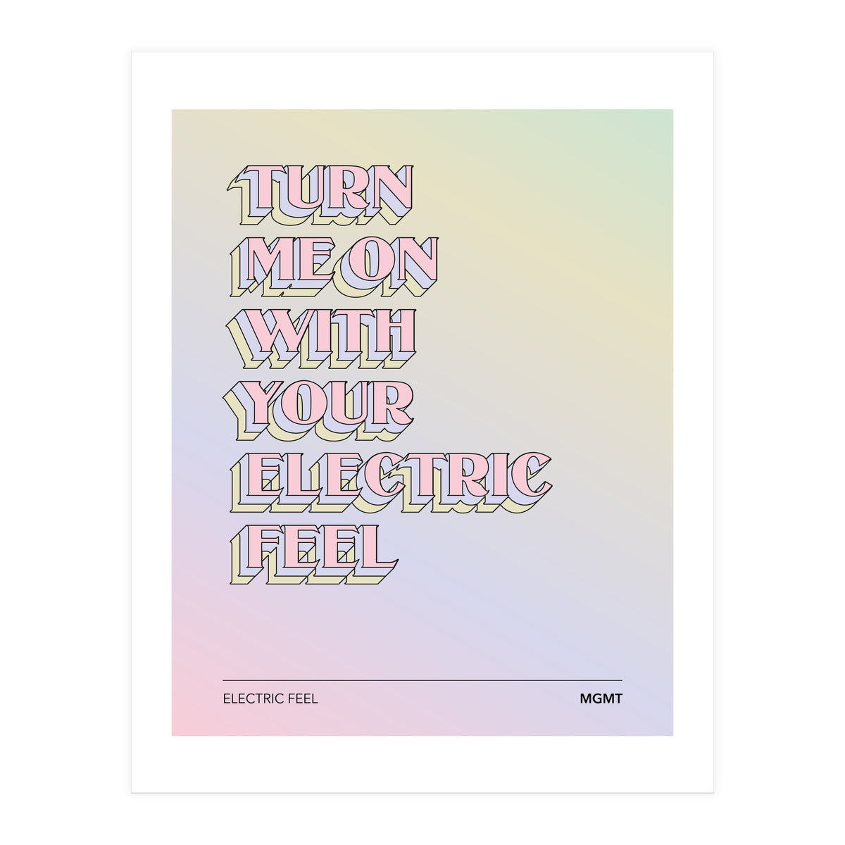 Mgmt - Electric Feel (Print Only)