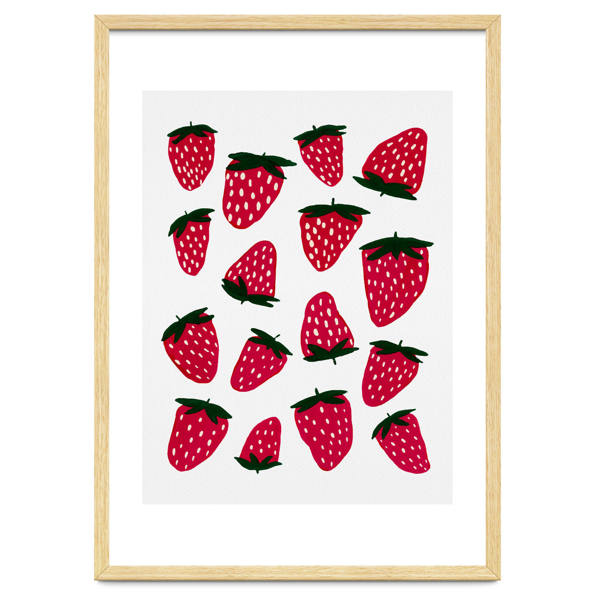 Summer strawberries red