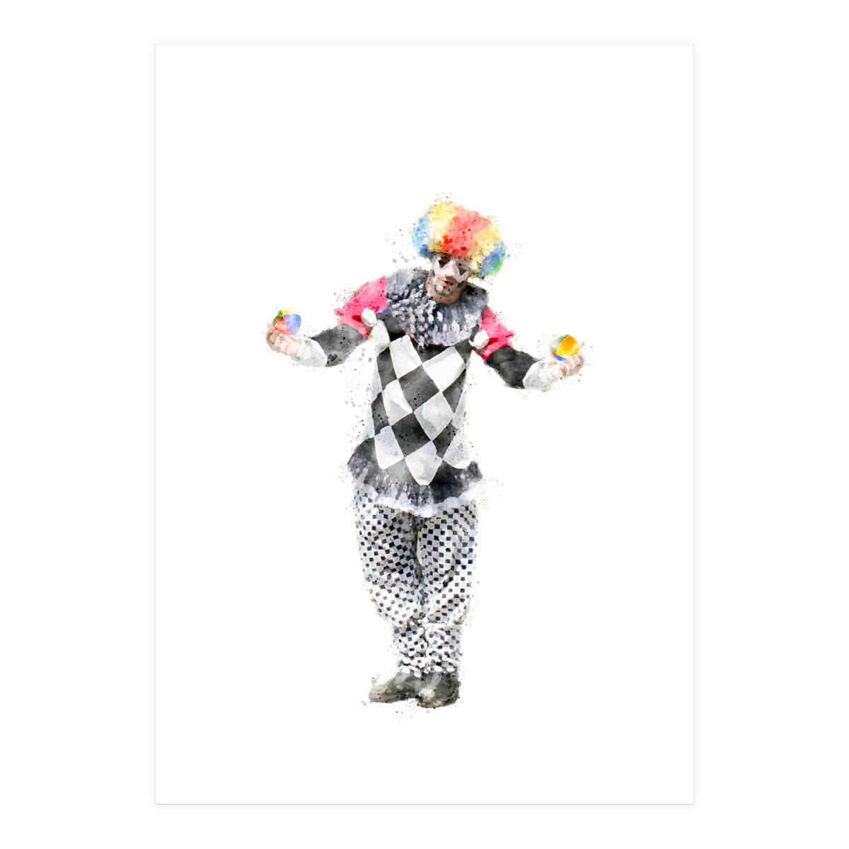 The Juggler Clown (Print Only)