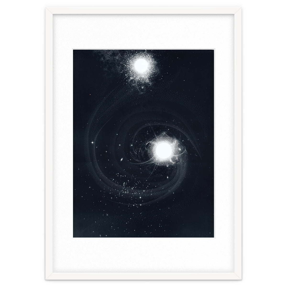 Vintage Cosmos: Double Spiral Nebula