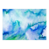 Watercolor turquoise tie-dye (Print Only)