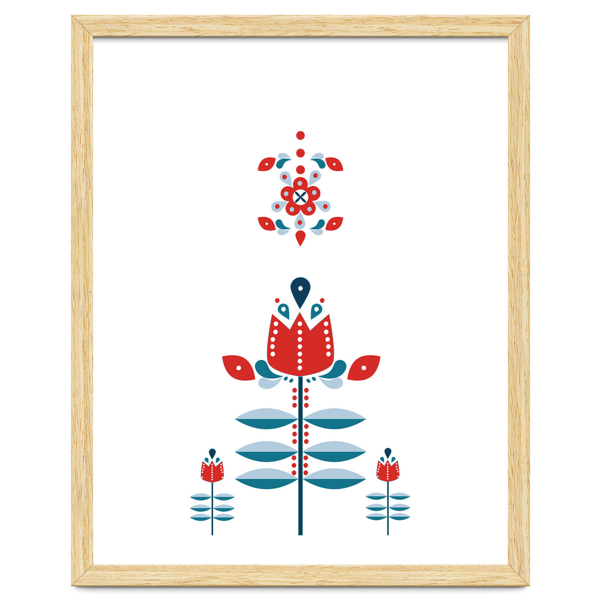 Scandinavian Folk Flowers