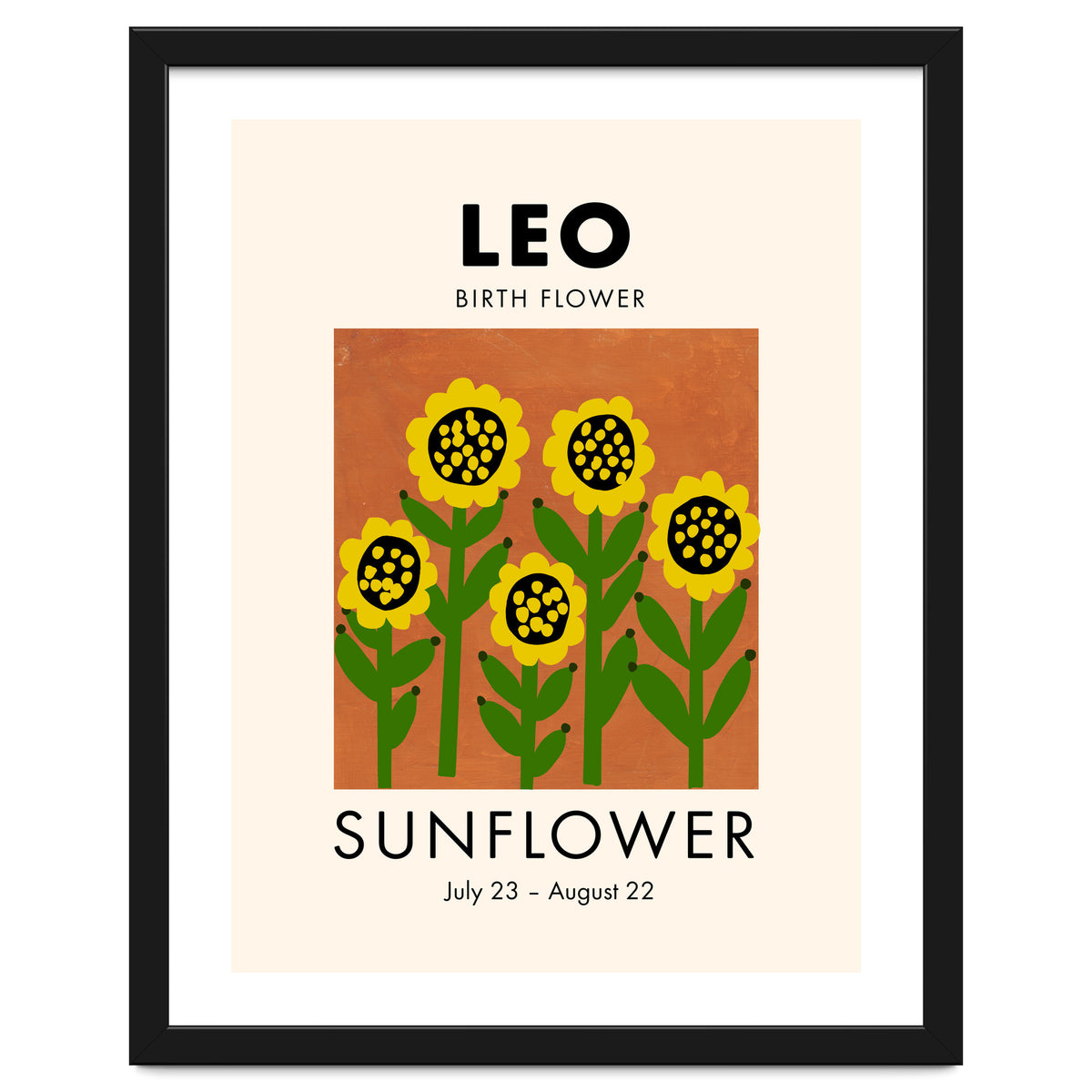 Leo Birth Flower Sunflower