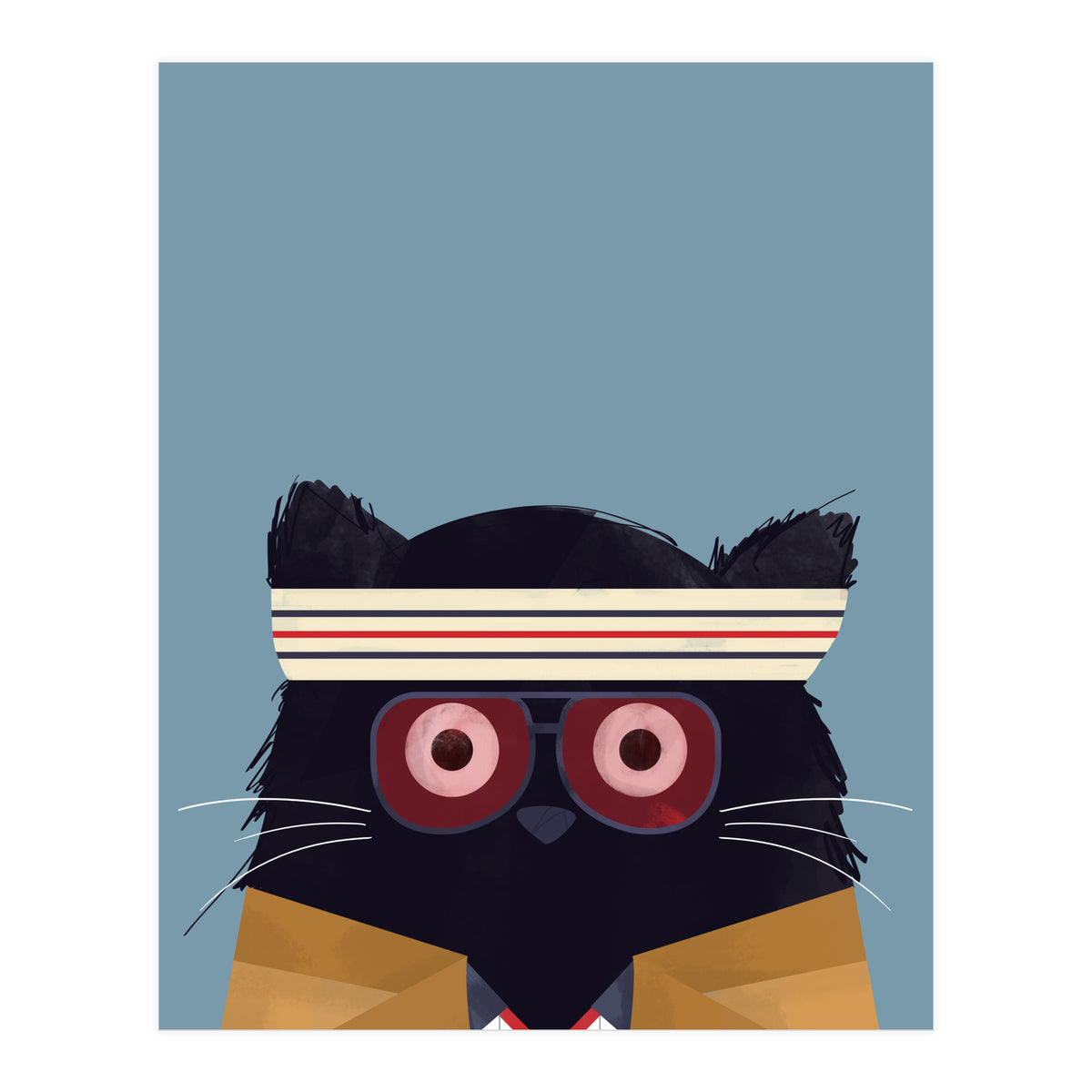 Doozal Cat Tenenbaum (Print Only)