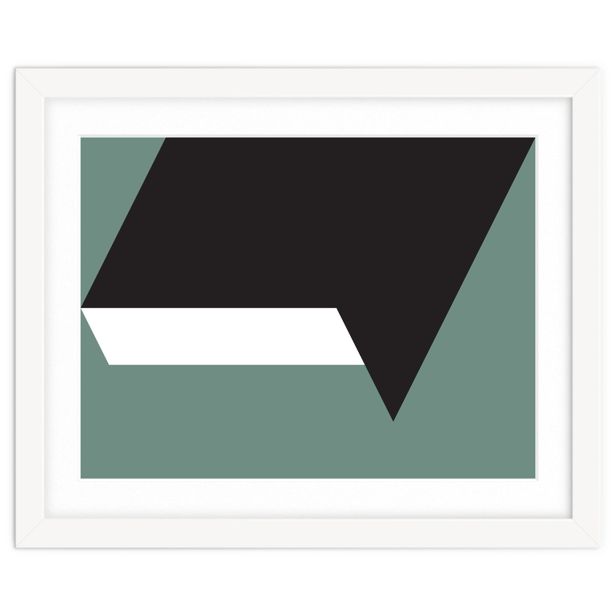 Geometric Shapes No. 85 - black, white & grey