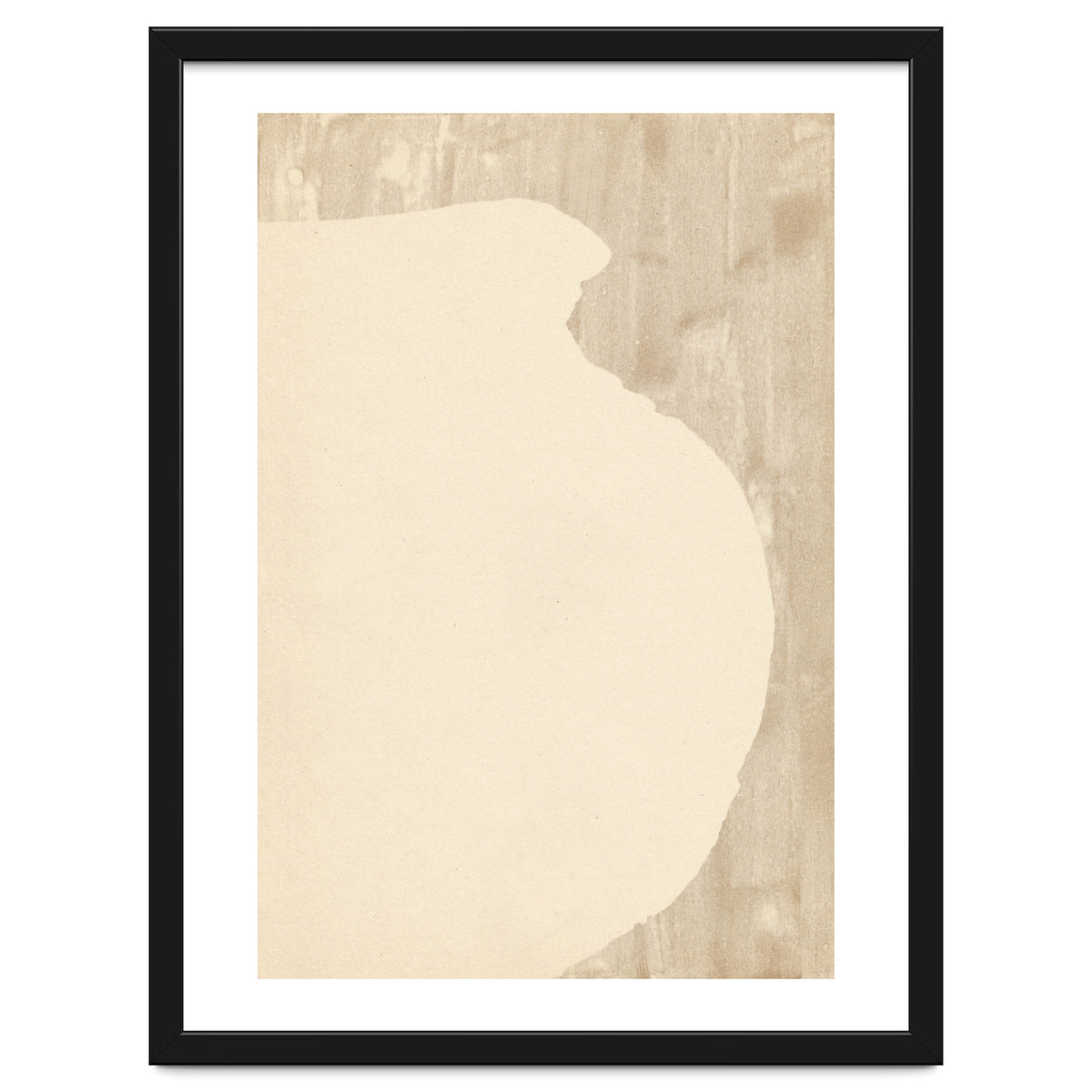 Cream tone vase silhouette