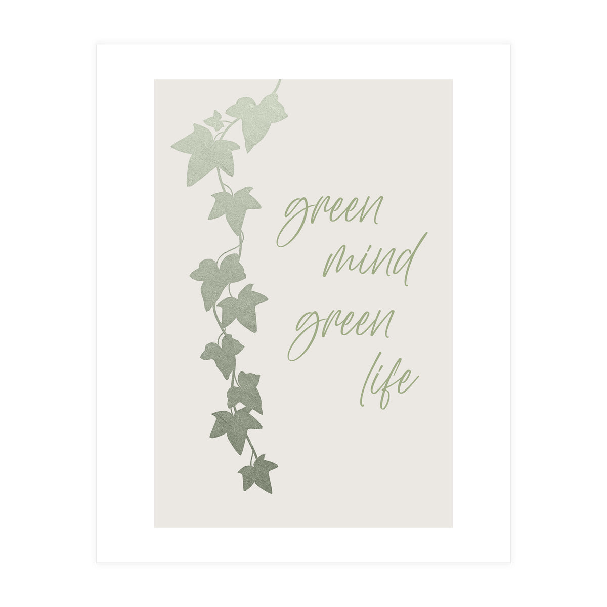 Green mind - Green life (Print Only)