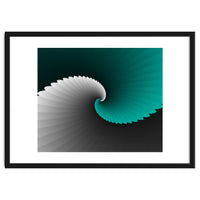 Turquoise Spiral Wings