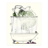 Hulk in the Shower, funny bathroom humour (Print Only) thumbnail