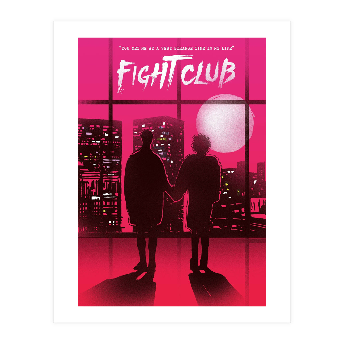 Tyler and Marla Fight Club movie poster (Print Only)