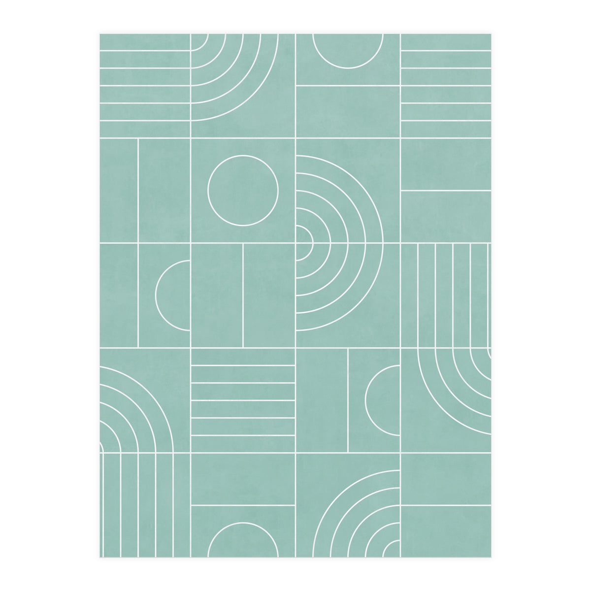 My Favorite Geometric Patterns No.25 - Light Blue (Print Only)