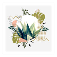 Abstract geometrical and botanical shapes (Print Only)