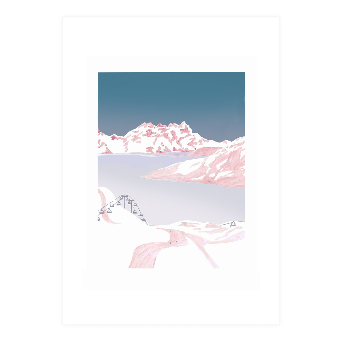 Mountain Love Slopes (Print Only)