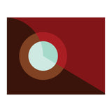 Geometric Shapes No. 2 - deep reds & turquoise (Print Only) thumbnail