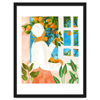 A Few Bad Oranges Is No Reason Not To Bring The Grove Home | Boho Botanical Garden Painting