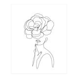 female flower line-a (Print Only) thumbnail