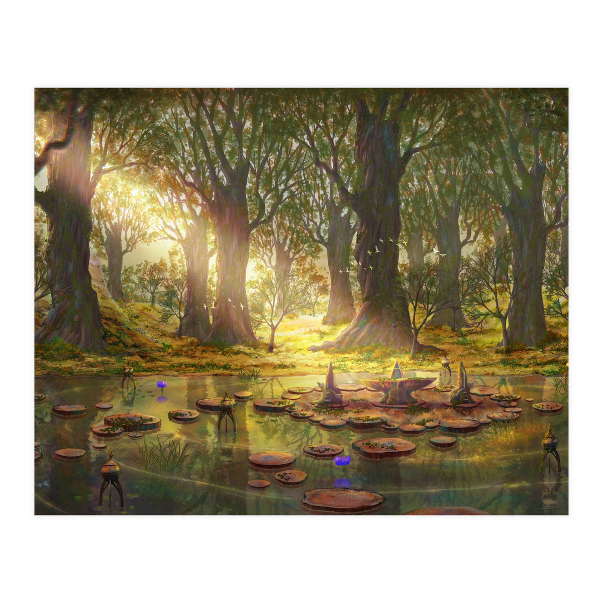 Lotus Stand Gridania (Print Only)