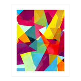 The Abstract Bohemian, Contemporary Geometric Shapes Painting, Eclectic Colorful Maximalist Modern (Print Only) thumbnail