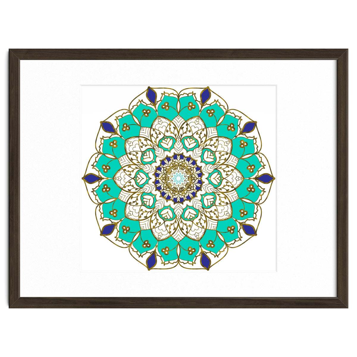 Blue and Gold Mandala
