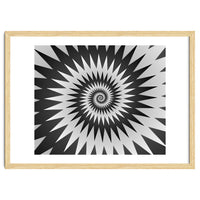 Black & White Abstract Spiral