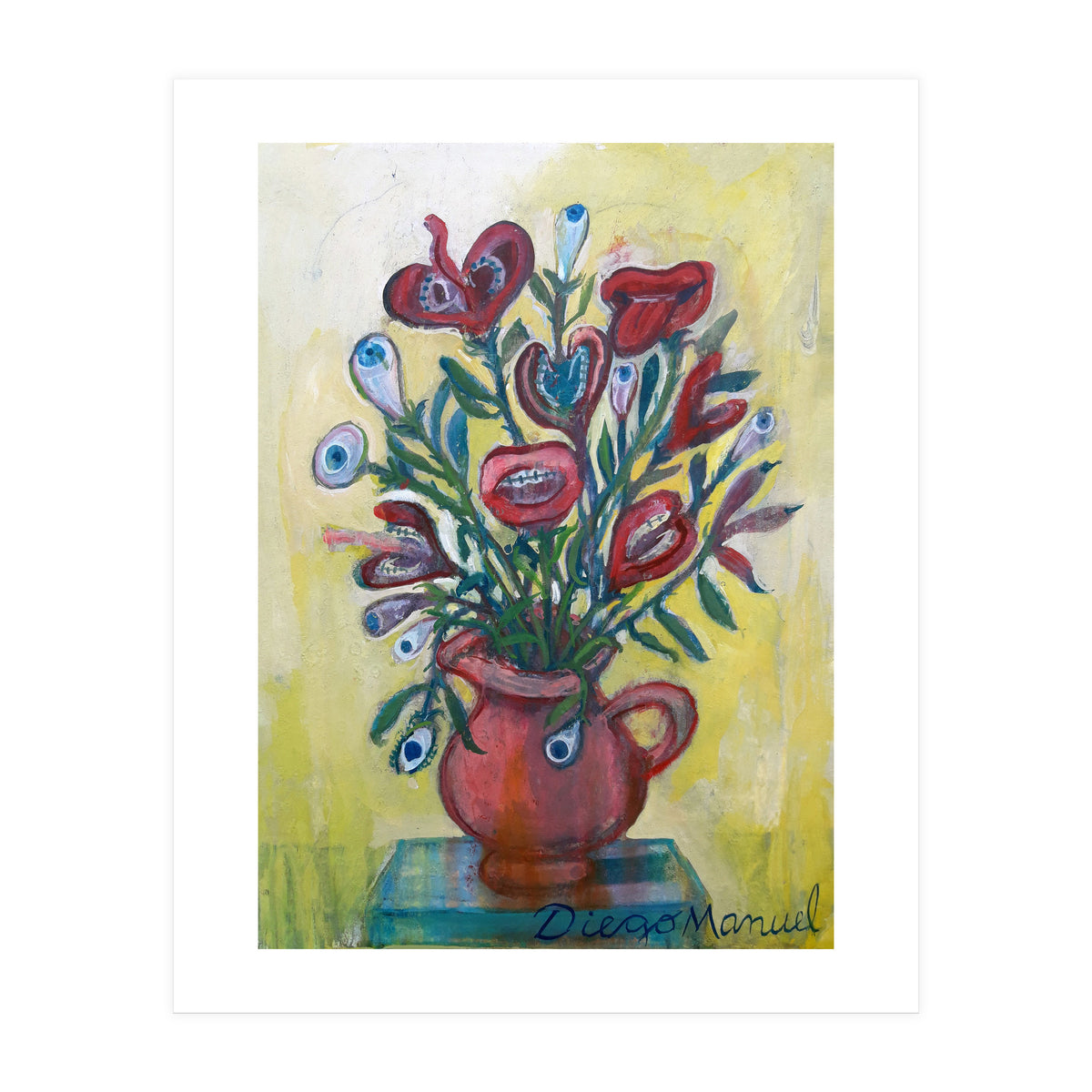 Flores Ojos Bocas 3 (Print Only)