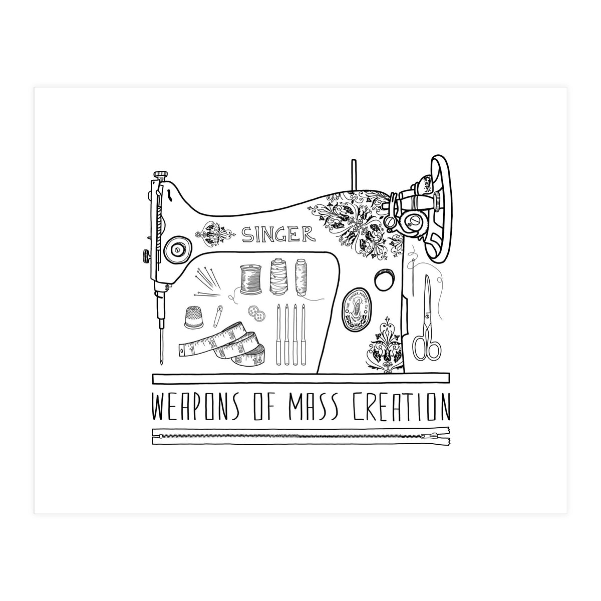 Weapons Of Mass Creation - Sewing (Print Only)