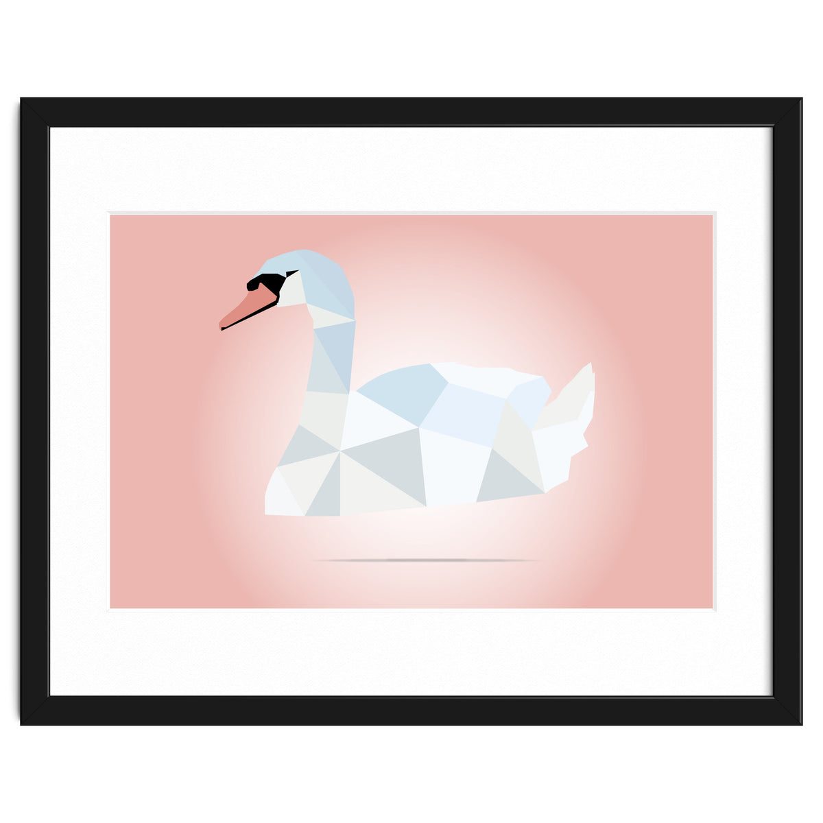 Swan Low Poly Art