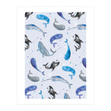Whales Repeat Pattern (Print Only) thumbnail