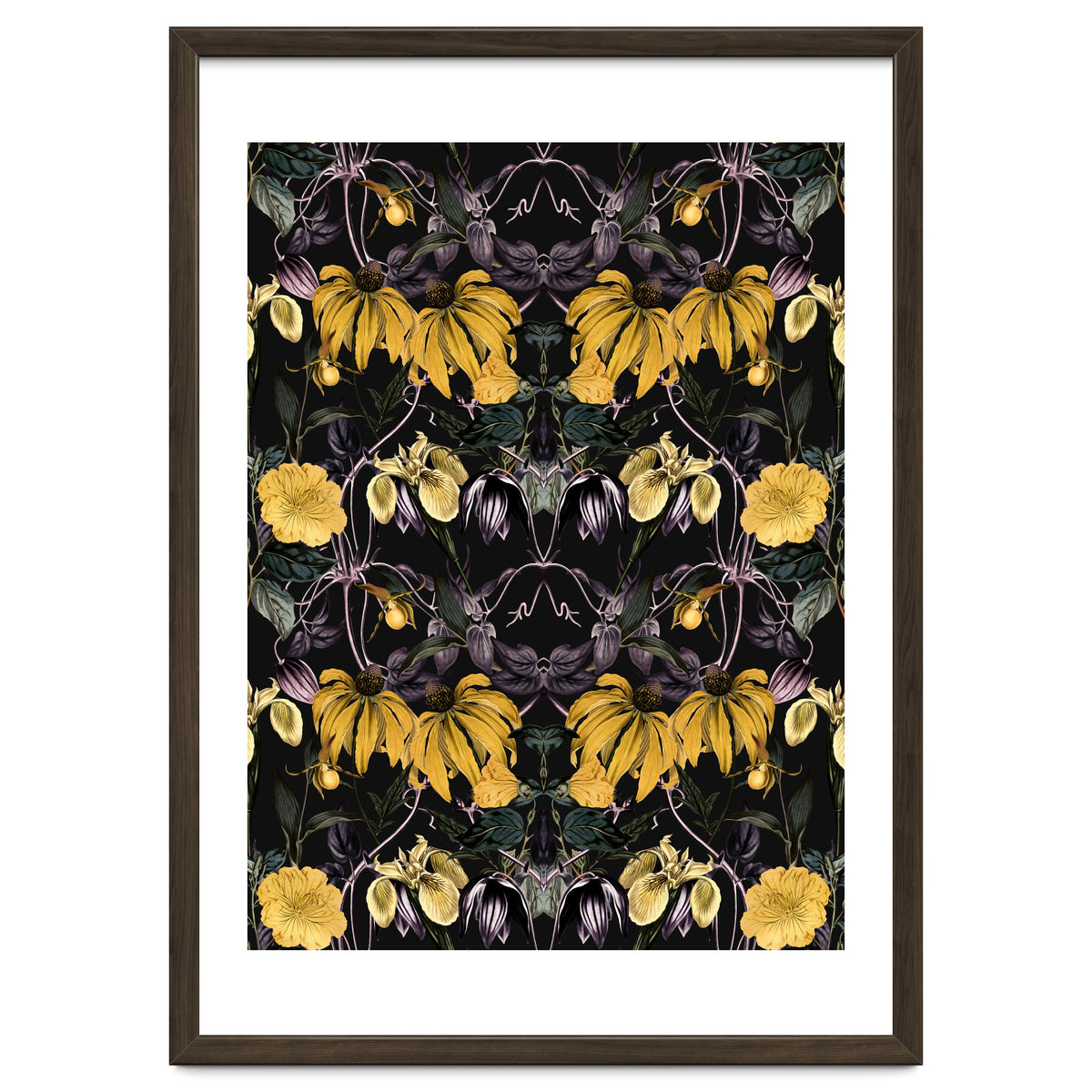 Nocturnal botanical garden kaleidoscope