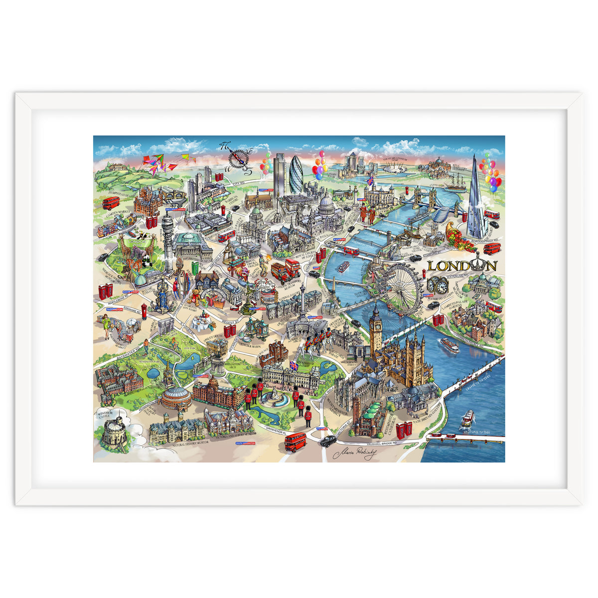 London Map Illustration