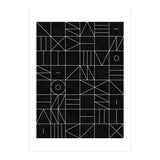 My Favorite Geometric Patterns No.9 - Black (Print Only) thumbnail