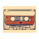 The retro audio compact cassette (Print Only) thumbnail