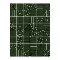 My Favorite Geometric Patterns No.6 - Deep Green (Print Only)