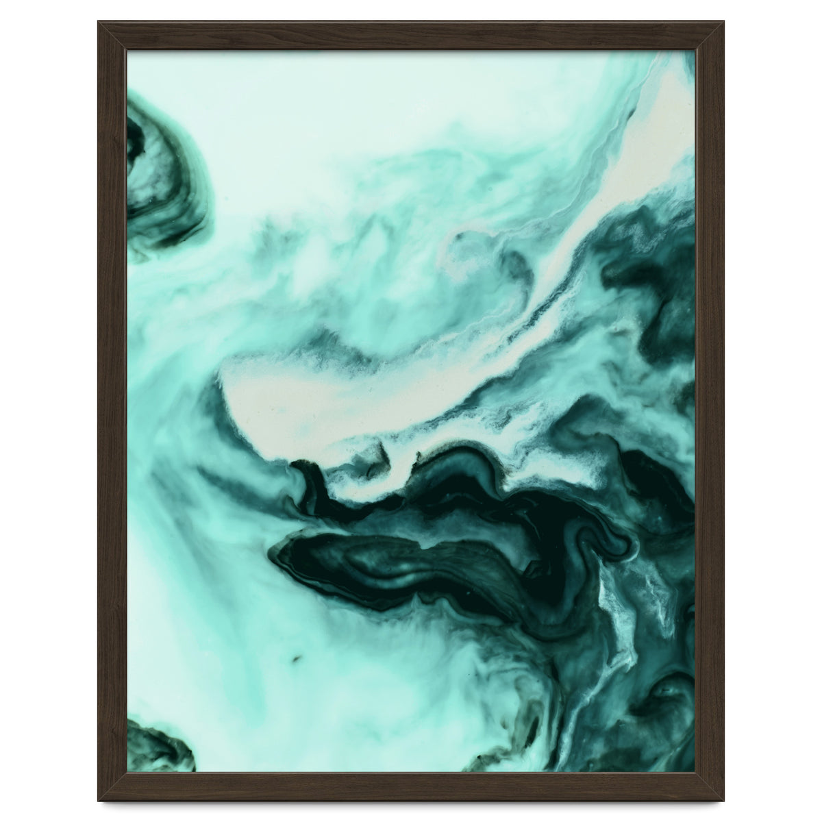 Abstract marbling mint