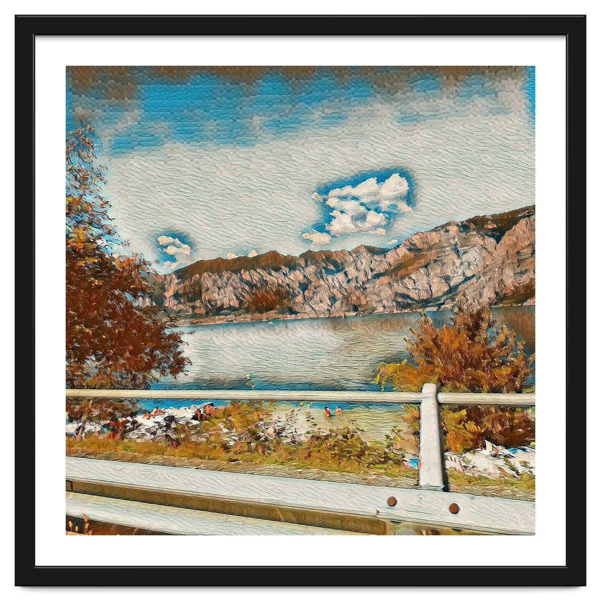 Sunny Garda Lake, italy.