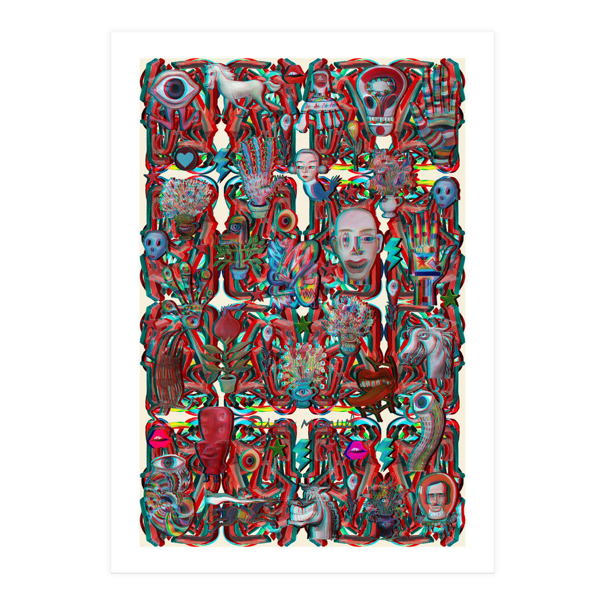 Formas 14 34 3d And Pop (Print Only)