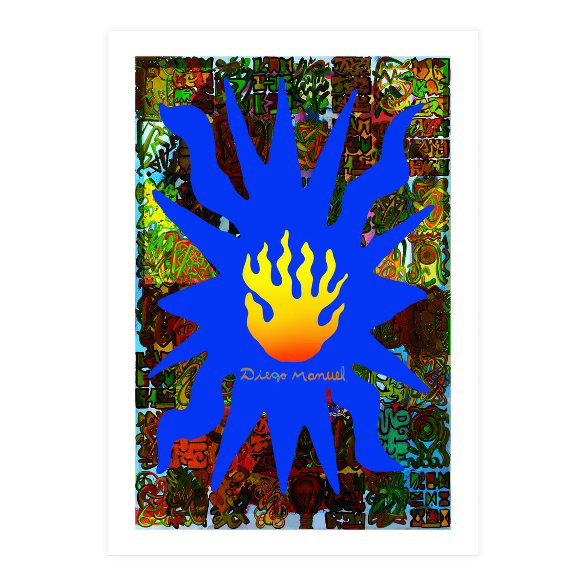 Fuego Y Graffiti 64 (Print Only)