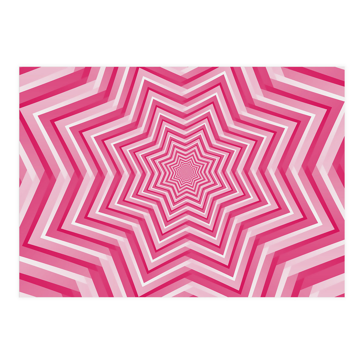 Abstract Pink Geometric Design Art (Print Only)