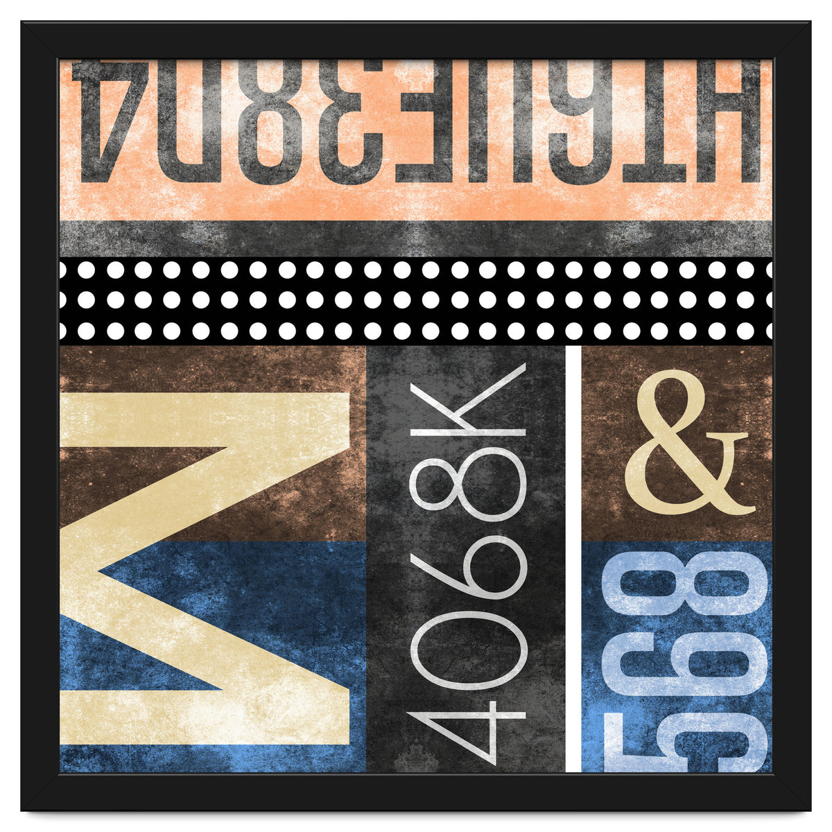 Typographic Industrial Abstract - M