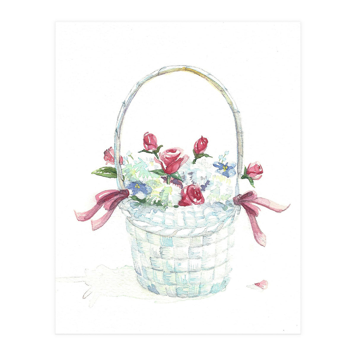 Basket of Roses (Print Only)