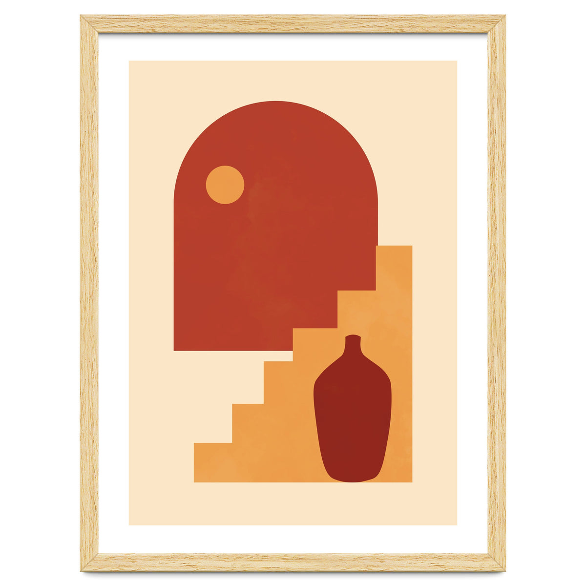 Geometric Print Mid Century Modern