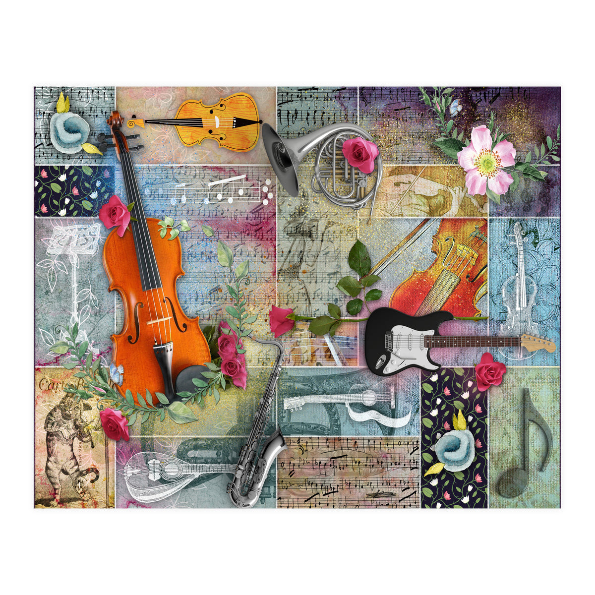 Musical Garden Collage (Print Only)