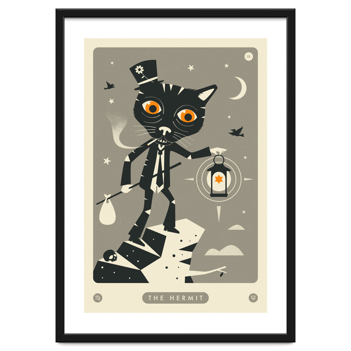 TAROT CARD CAT: THE HERMIT