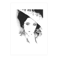 'Liz' - Elizabeth Taylor Charcoal Portrait (Print Only)