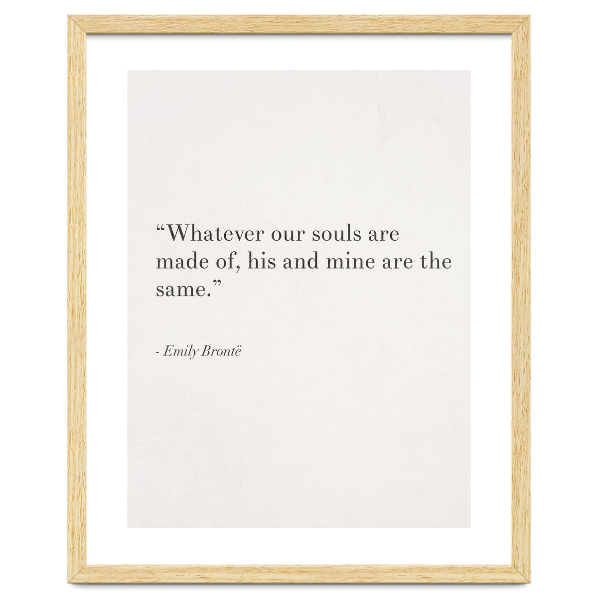 Whatever Our Souls Are Made Of By Bronte, White