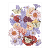 Flowers and Butterflies (Print Only) thumbnail
