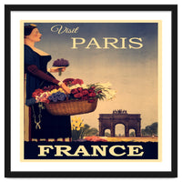 Paris France Travel Poster