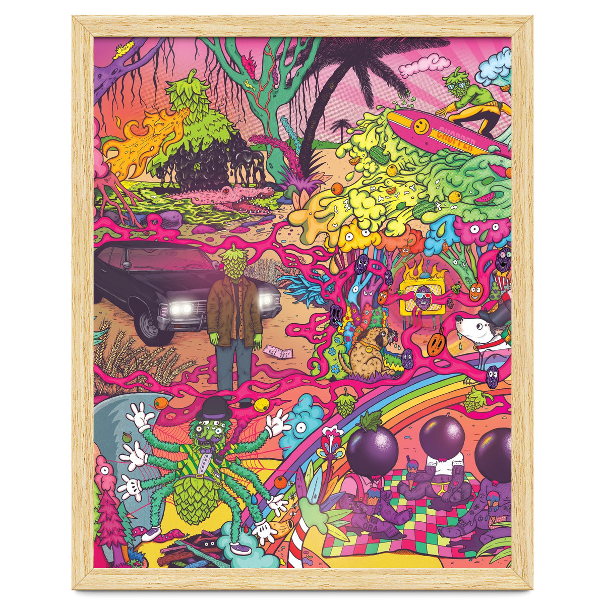 ABBEYDALE BREWERY COLLAB SERIES #2 FULL ILLUSTRATION - THORNBRIDGE, WILDE CHILD, RIDGESIDE, TORRSIDE, BOX SOCIAL, ORA BREWING