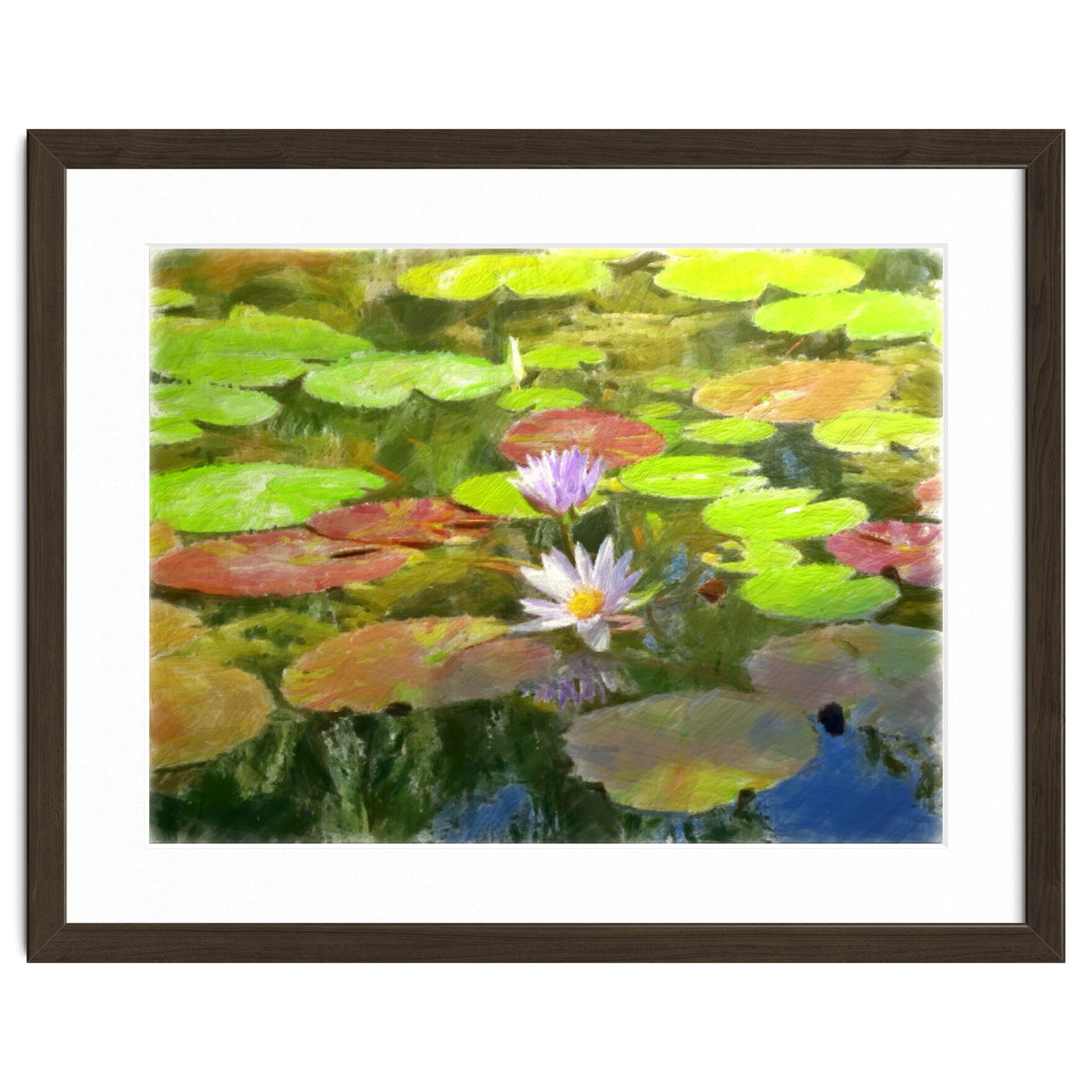 Floating in the water