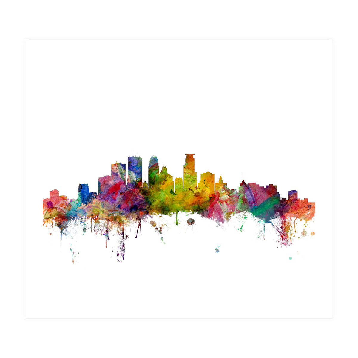 Minneapolis Minnesota Skyline (Print Only)